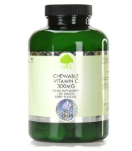 Vitamin C 300 mg s okusom trešnje i maline, 100 tableta za žvakanje